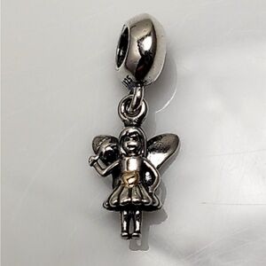 Pandora Sterling Silver Fairy Tale Fairy w/14K heart Bead